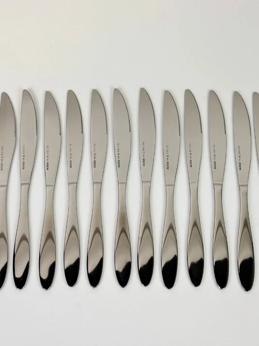 Bulk Lot of 144 Alessi for Delta Stainless Steel Flatware Butter Knives 7.5